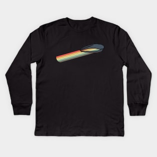 Farscape Shirt | Retro Moya Leviathan - Rainbow Starburst Kids Long Sleeve T-Shirt